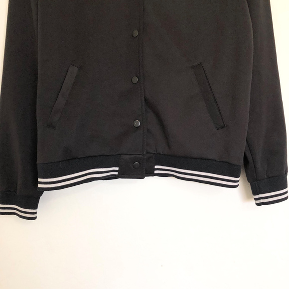 Penshoppe Black Bomber Jacket with Cool Patches - Picture 3 of 6